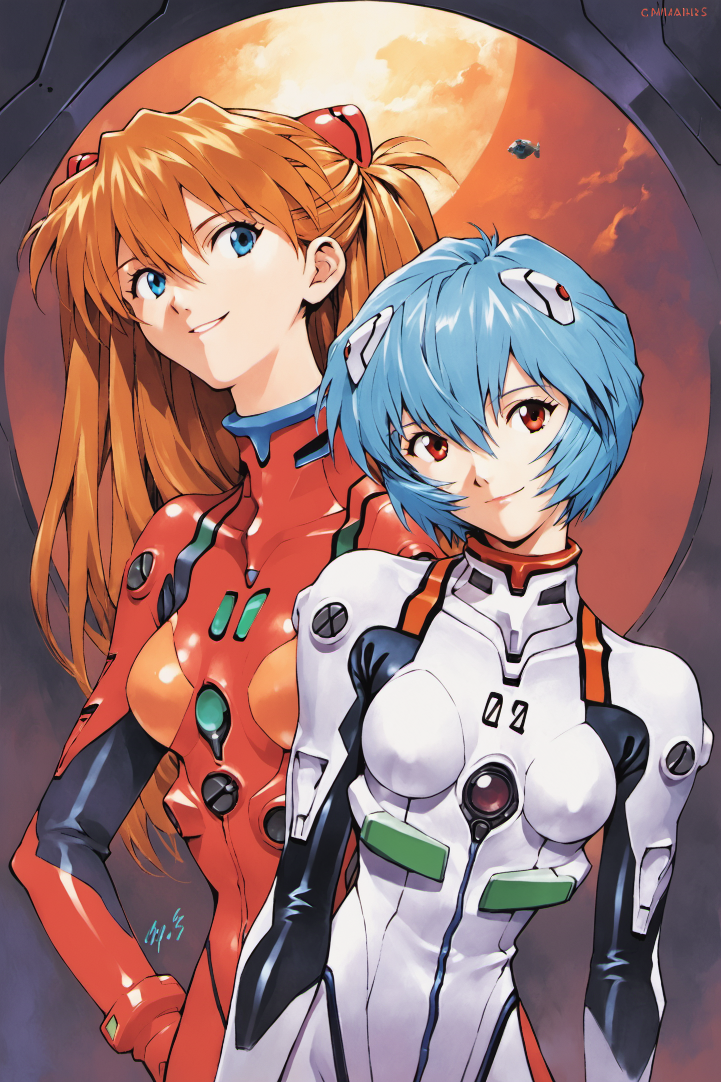 26589-2660291000-2girls,ayanami rei,plugsuit,souryuu asuka langley,blue hair,white bodysuit,red bodysuit,red eyes,short hair,blue eyes,interface.png